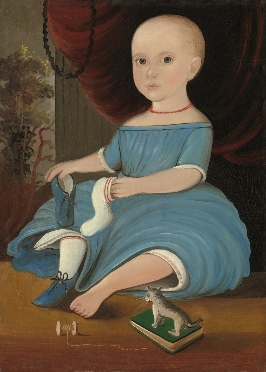 bebê de azul de William Matthew Prior