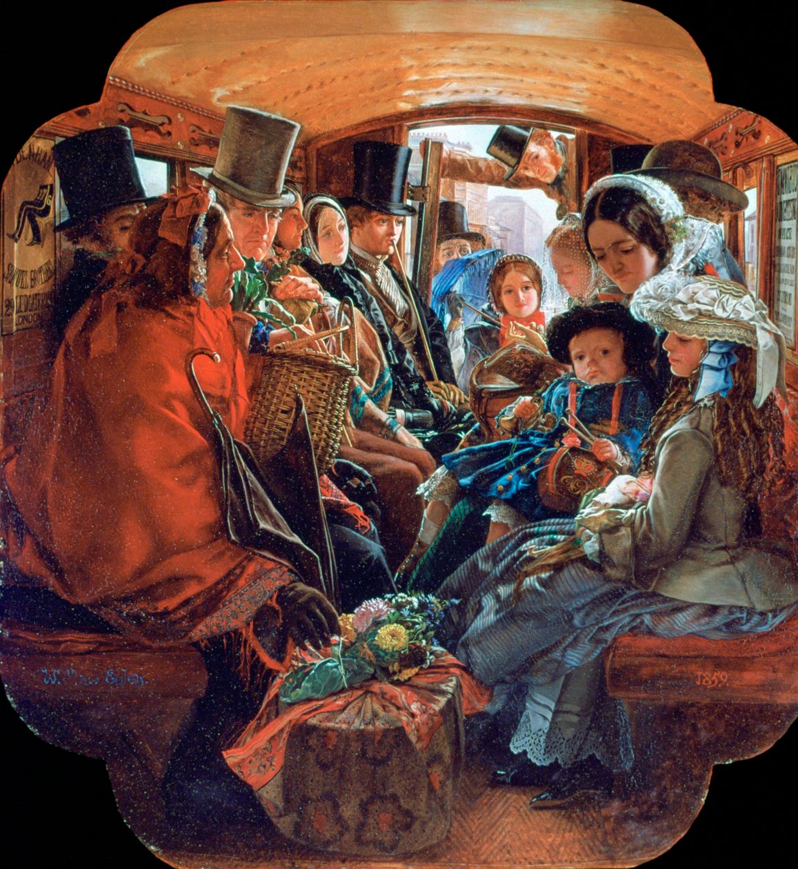 Vida Omnibus em Londres, 1859 de William Maw Egley