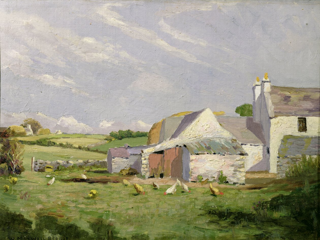 Uma Quinta Anglesey (óleo sobre tela) de William Maxwell Reekie