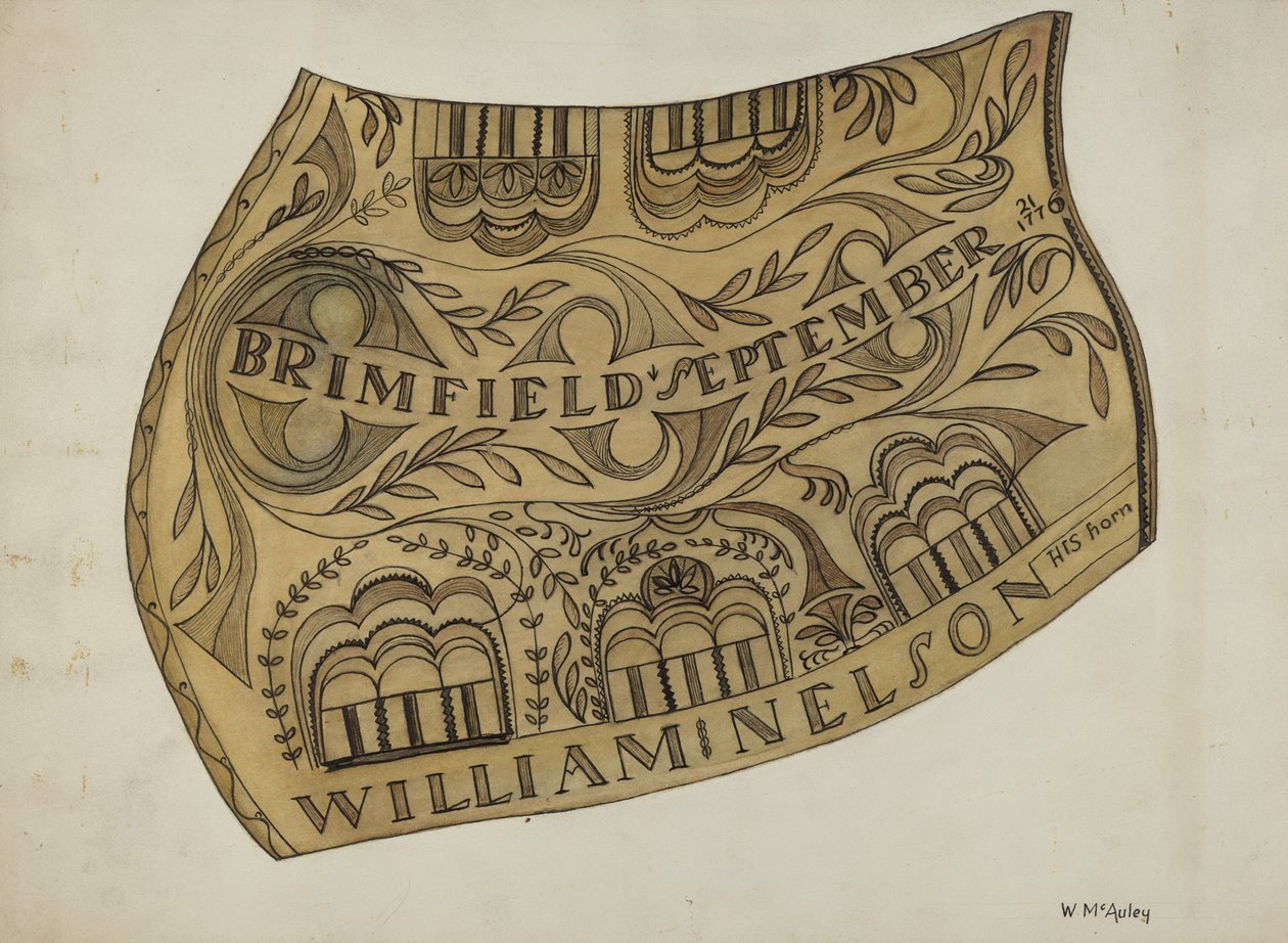 Powder Horn, c. 1937. de William McAuley