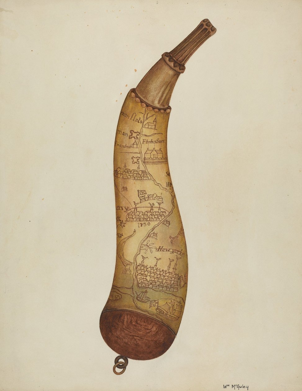 Powder Horn, c. 1940. de William McAuley