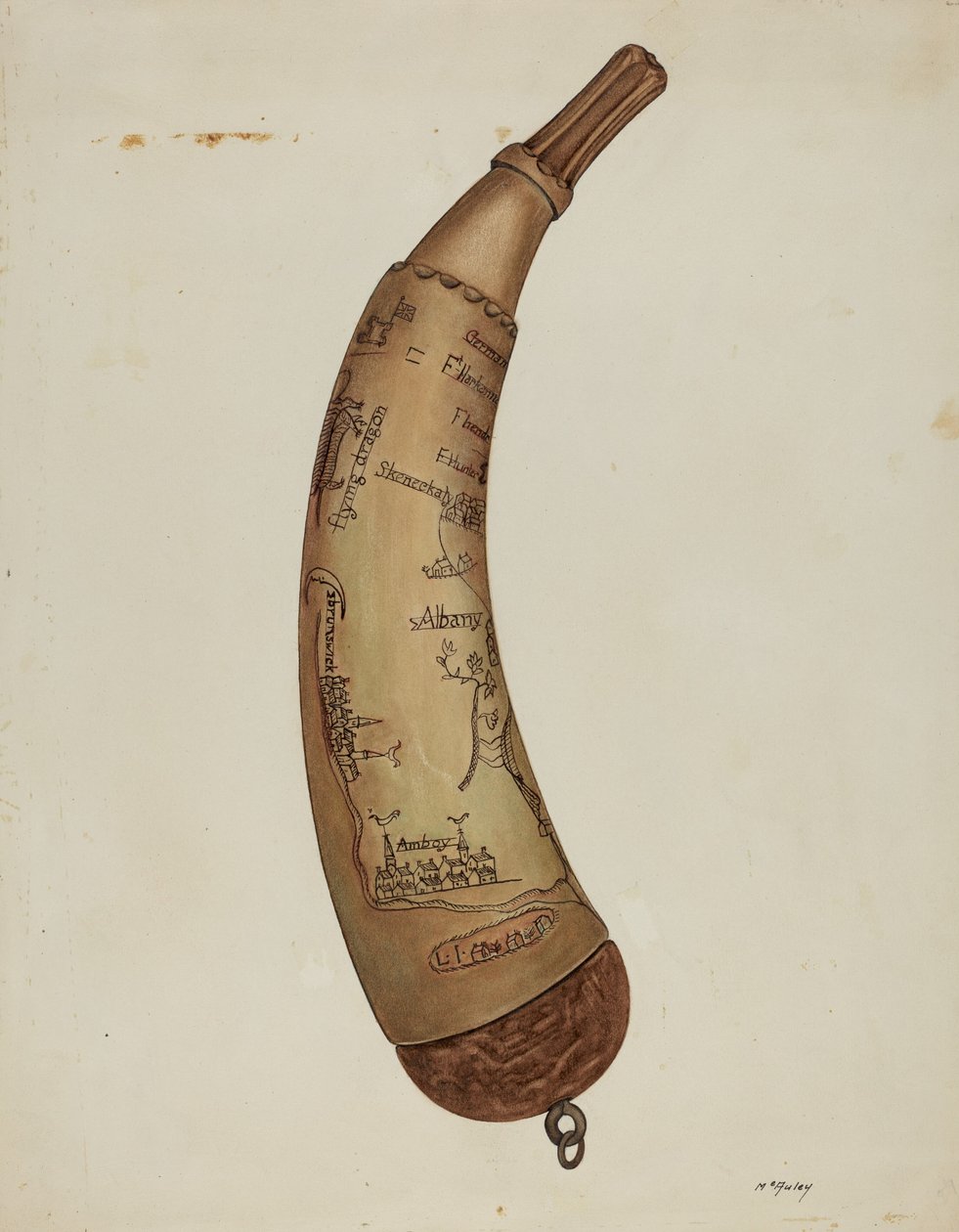 Powder Horn, c. 1940. de William McAuley