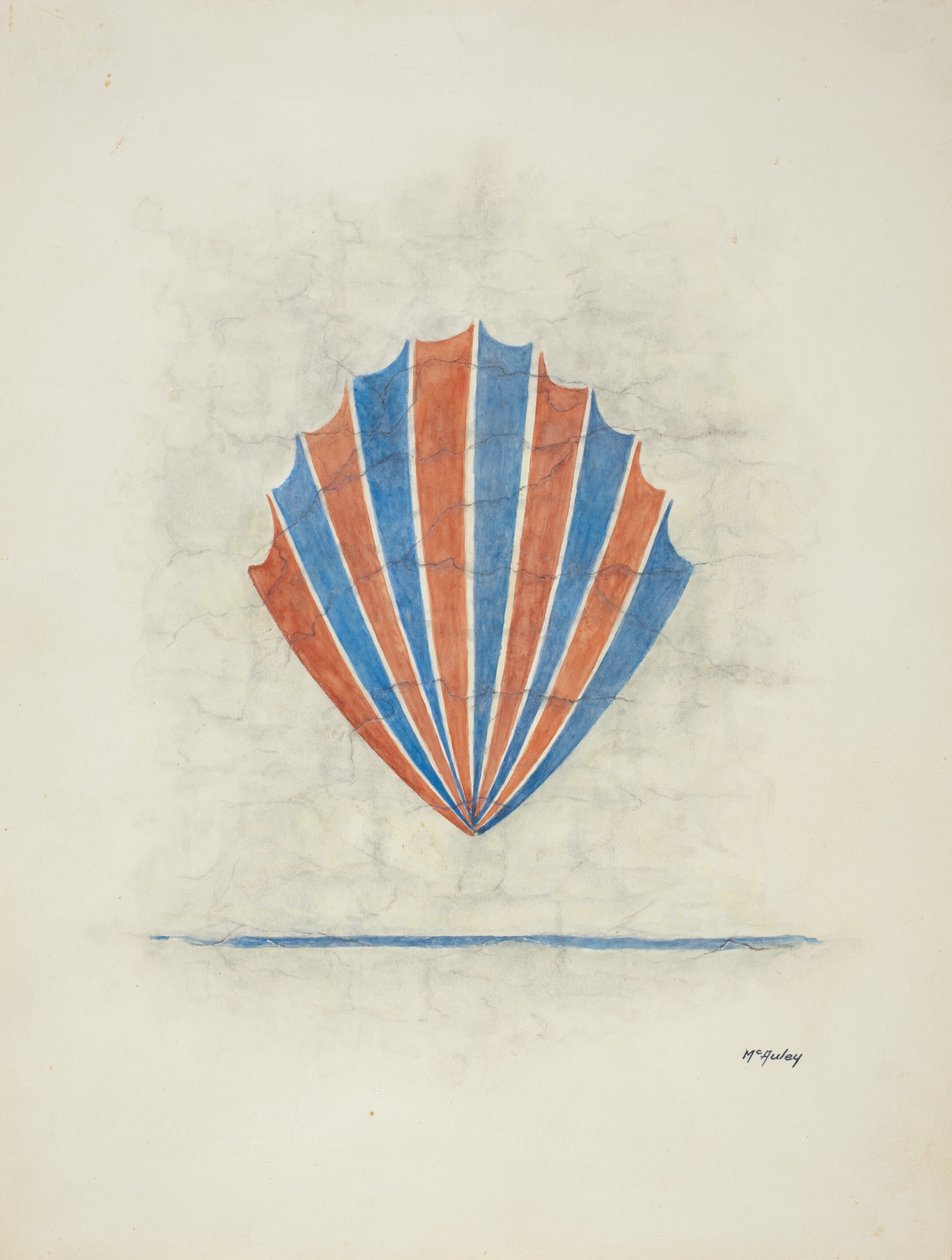 Desenho de Restauração: Pintura de Parede, 1938. de William McAuley