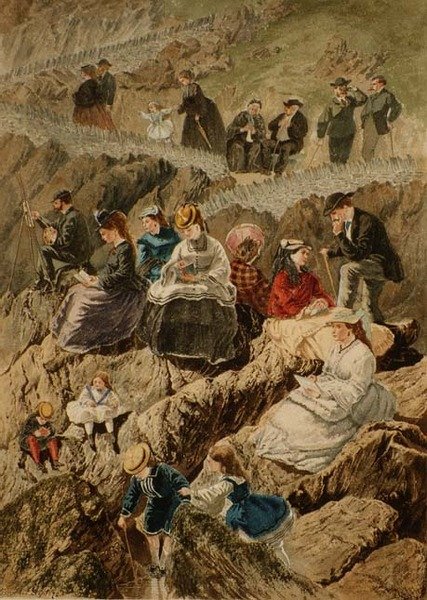 Visitantes em Ilfracombe, North Devon de William McConnell