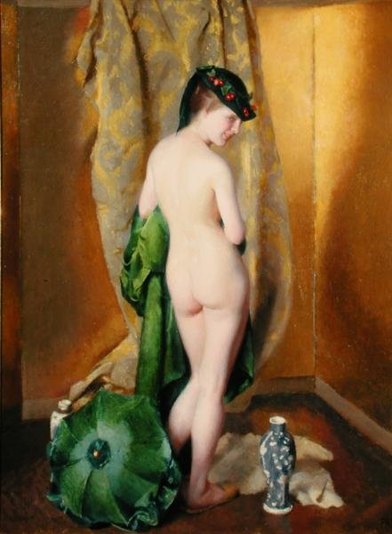 Fantasia Interlúdio (óleo sobre tela) de William McGregor Paxton