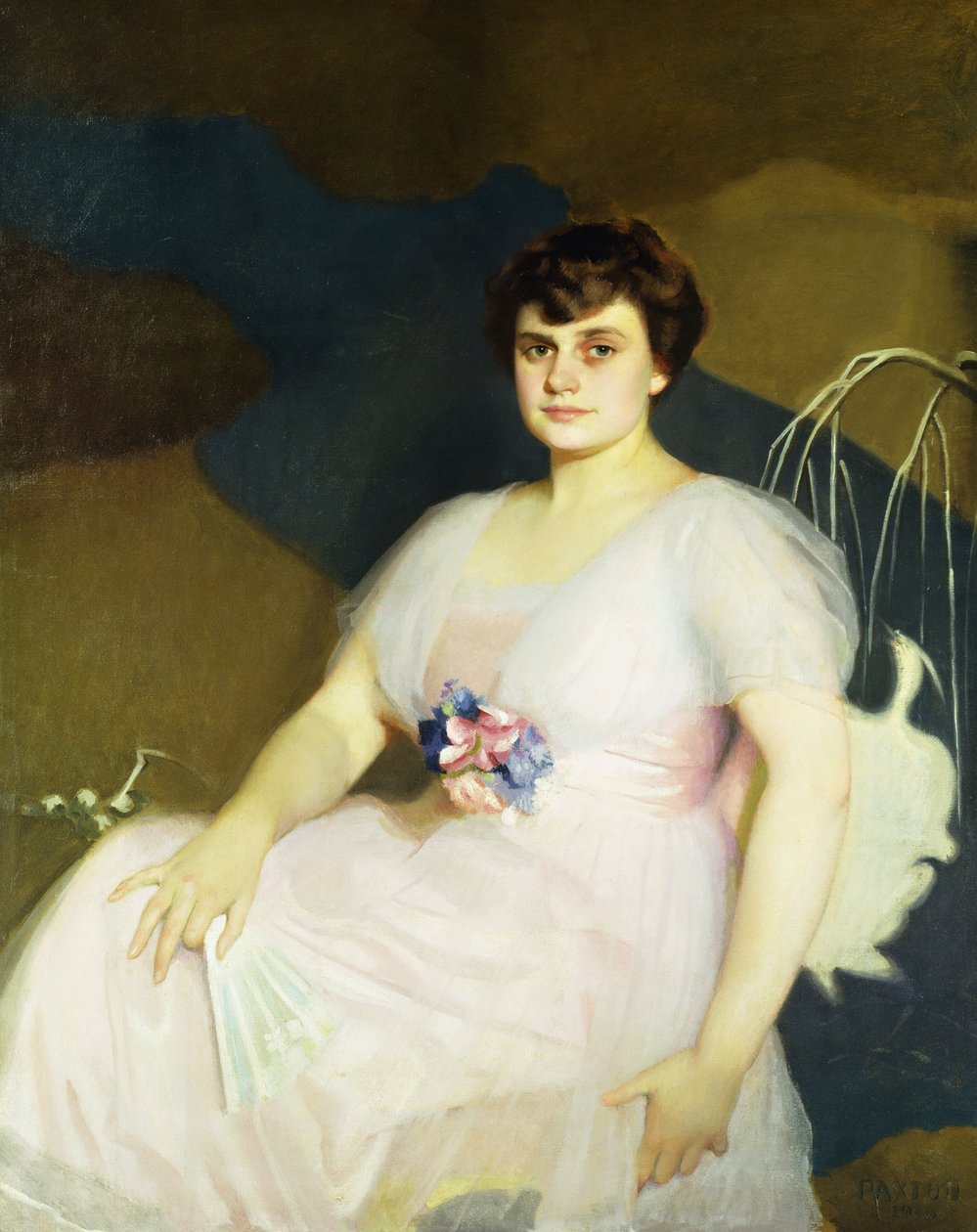 Retrato de Charlotte Parker Milne de William McGregor Paxton