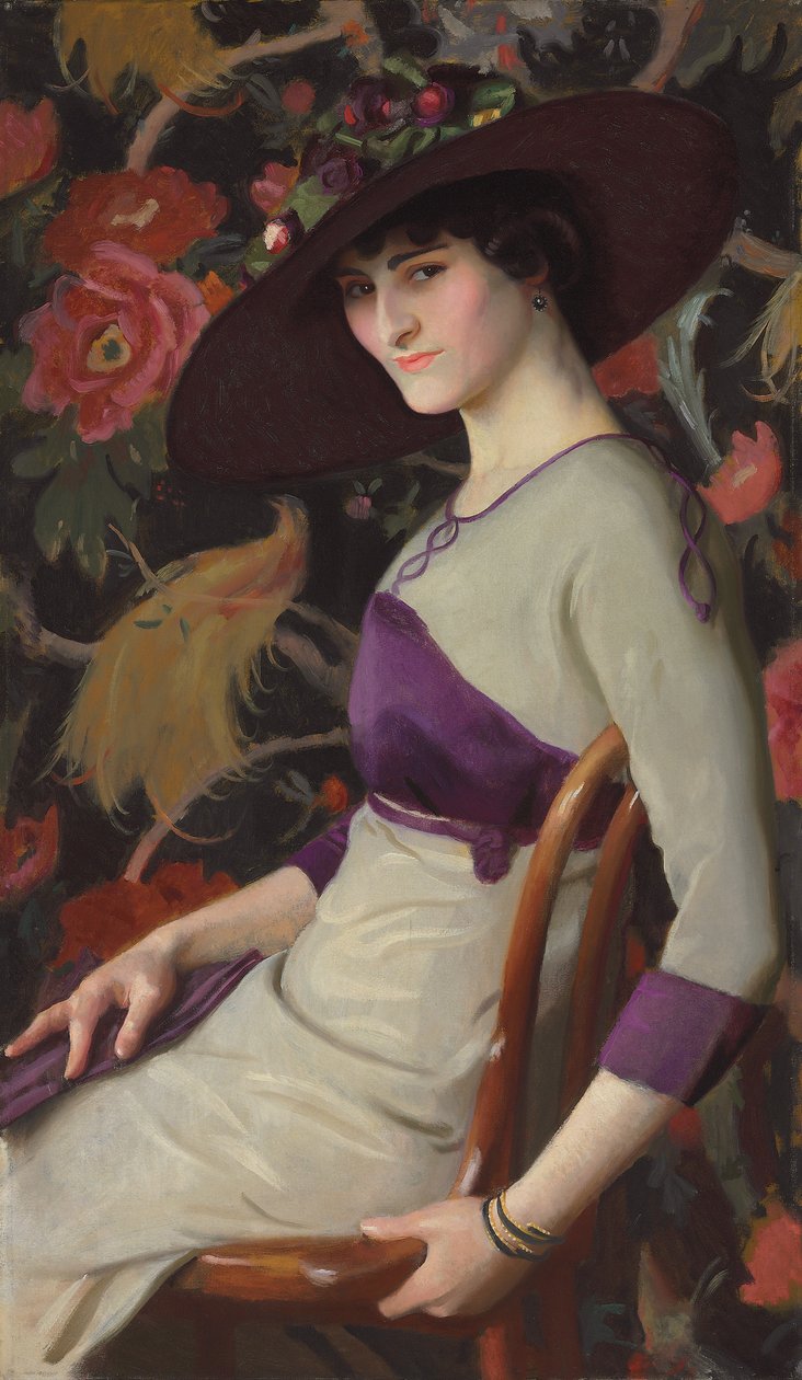 O russo; La Russe (óleo sobre tela) de William McGregor Paxton