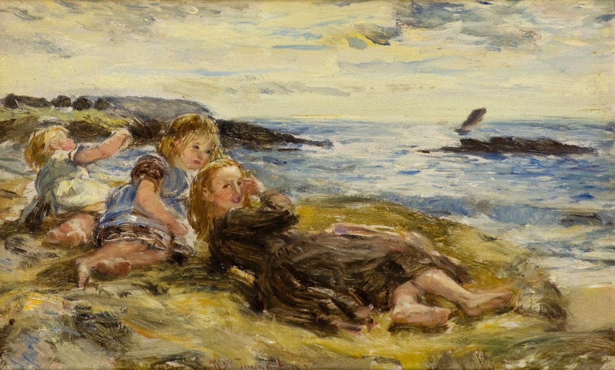 Crianças à beira-mar, Machrihanish de William McTaggart