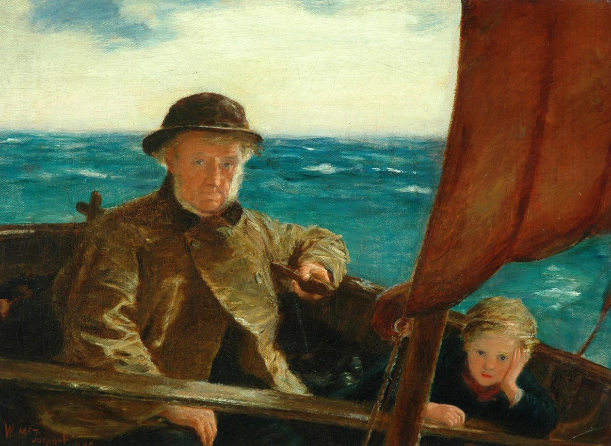 Pai está no leme, 1889 de William McTaggart
