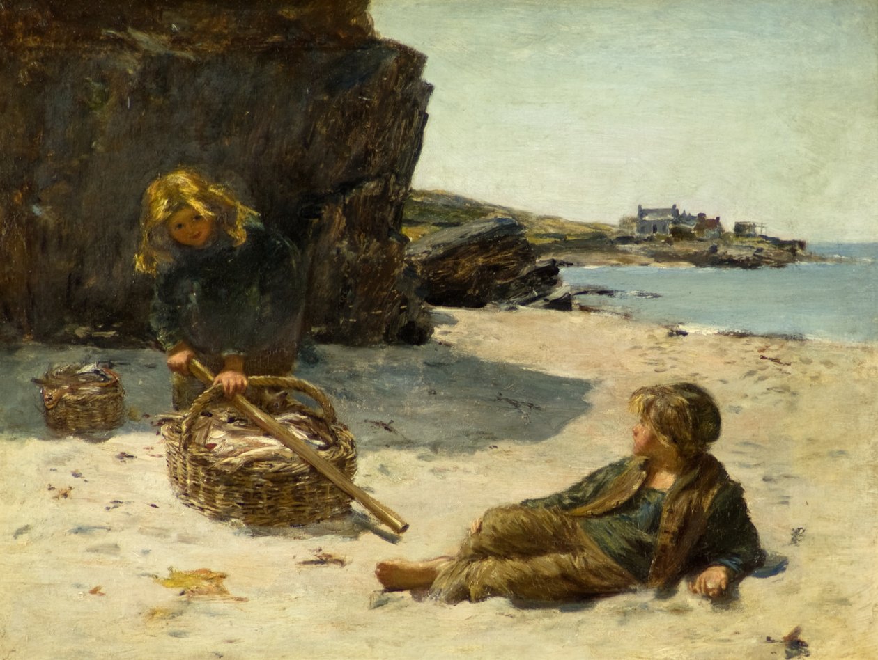 Nas areias brancas de William McTaggart