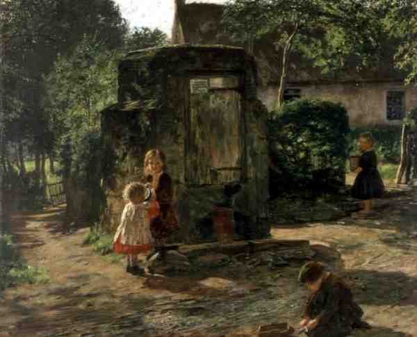 The Old Pump Well, c.1862-63 (óleo sobre tela) de William McTaggart