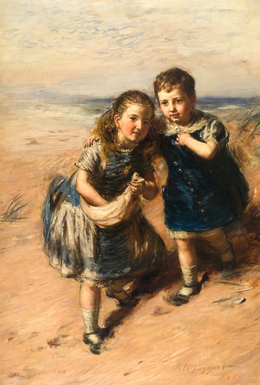 Em Montes De Areia de William McTaggart