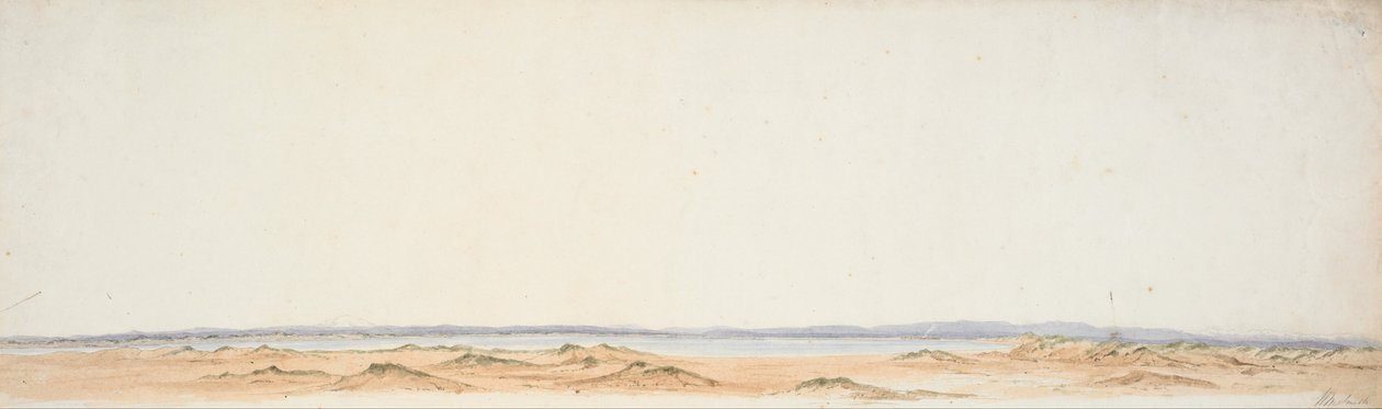 Esboço da margem sul do Rangitiki de William Mein Smith