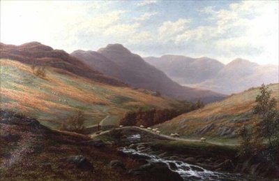 Elter Water e Langdale Pikes, Westmorland de William Mellor