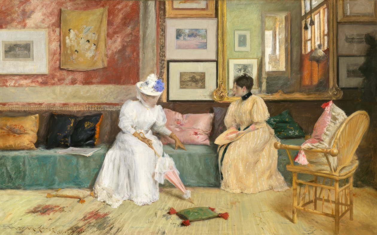 Uma Chamada Amigável de William Merritt Chase
