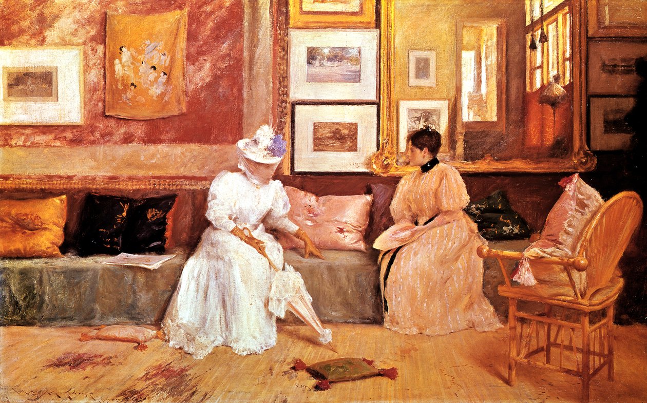 Uma chamada amigável, 1895 de William Merritt Chase