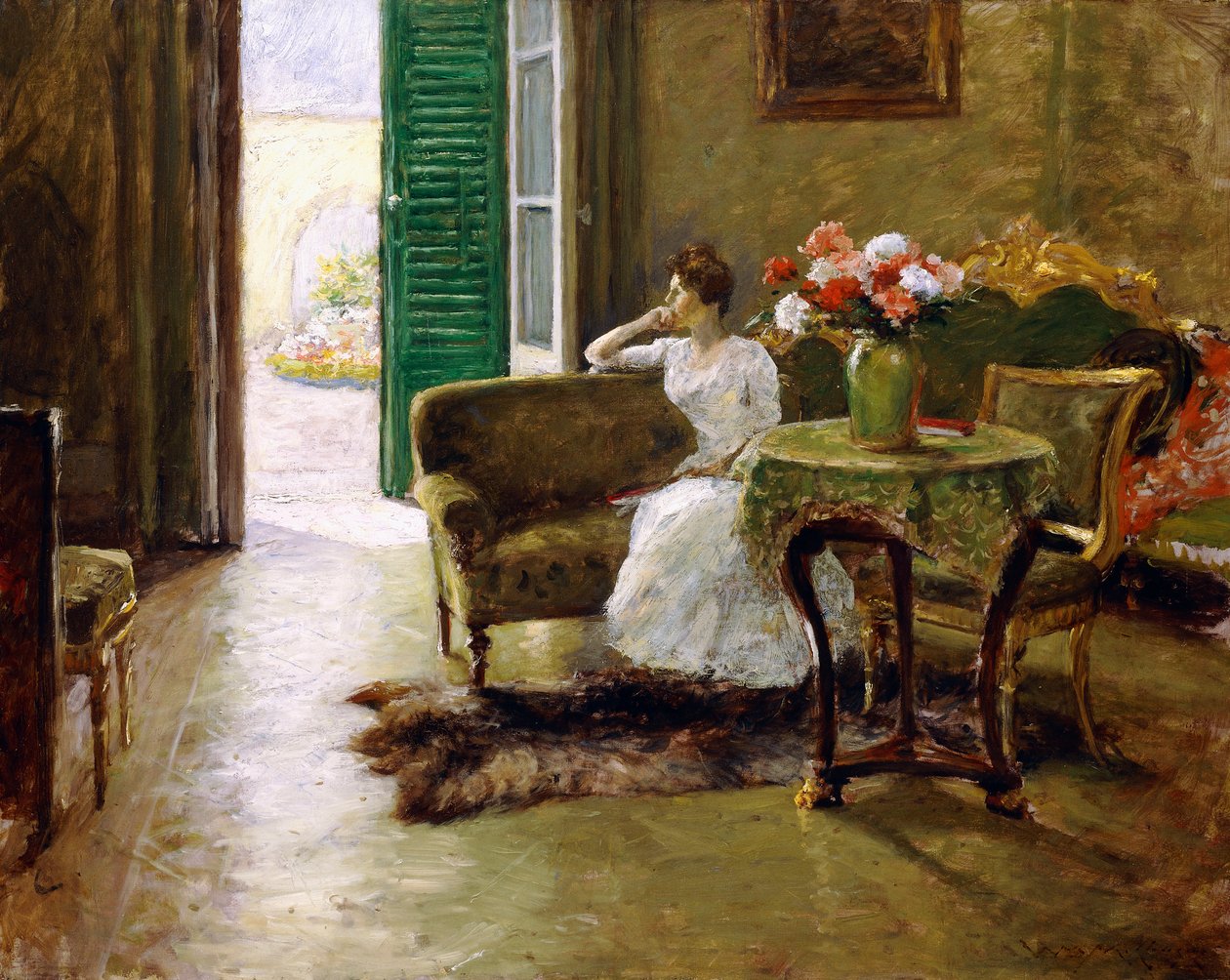 Uma Memória - Na Villa Italiana, de William Merritt Chase
