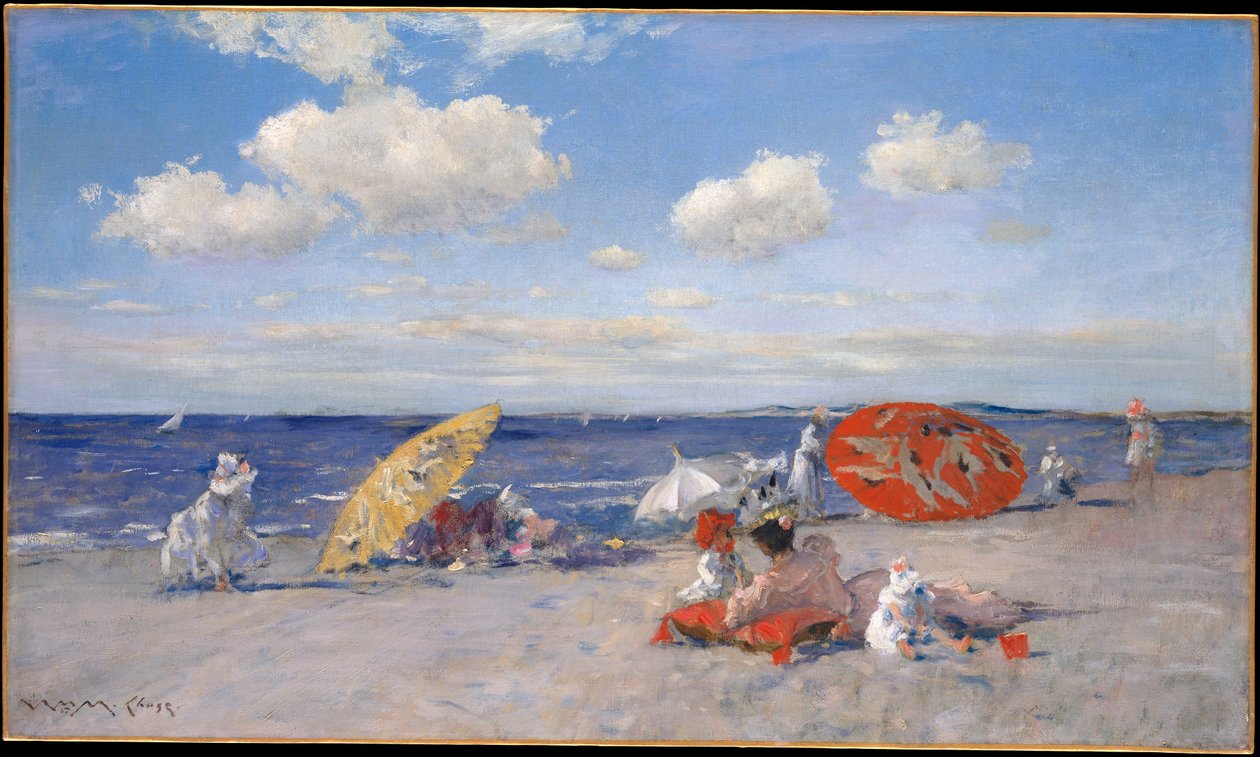 À beira-mar de William Merritt Chase