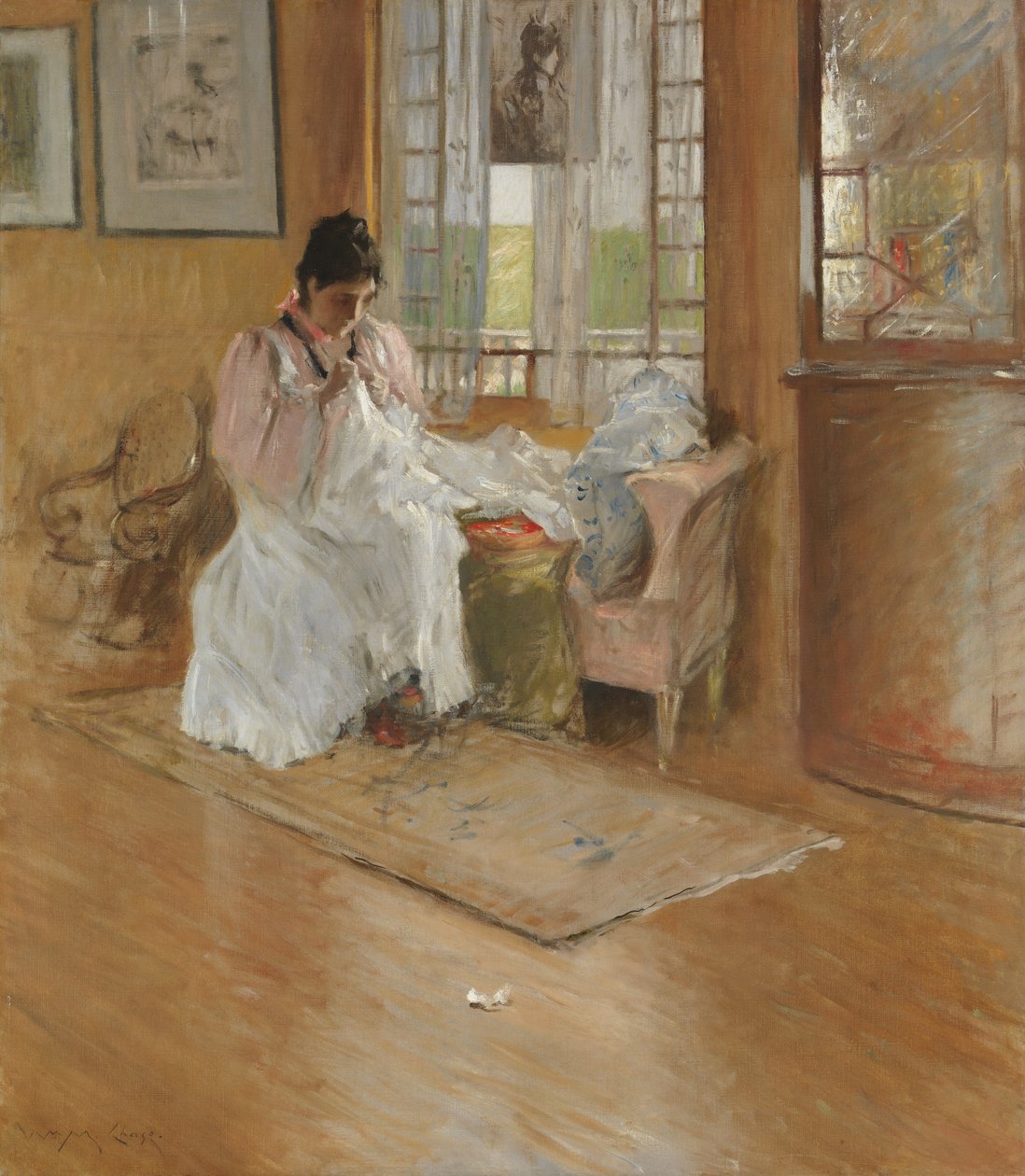 Para o pequeno, c.1896 (óleo sobre tela) de William Merritt Chase