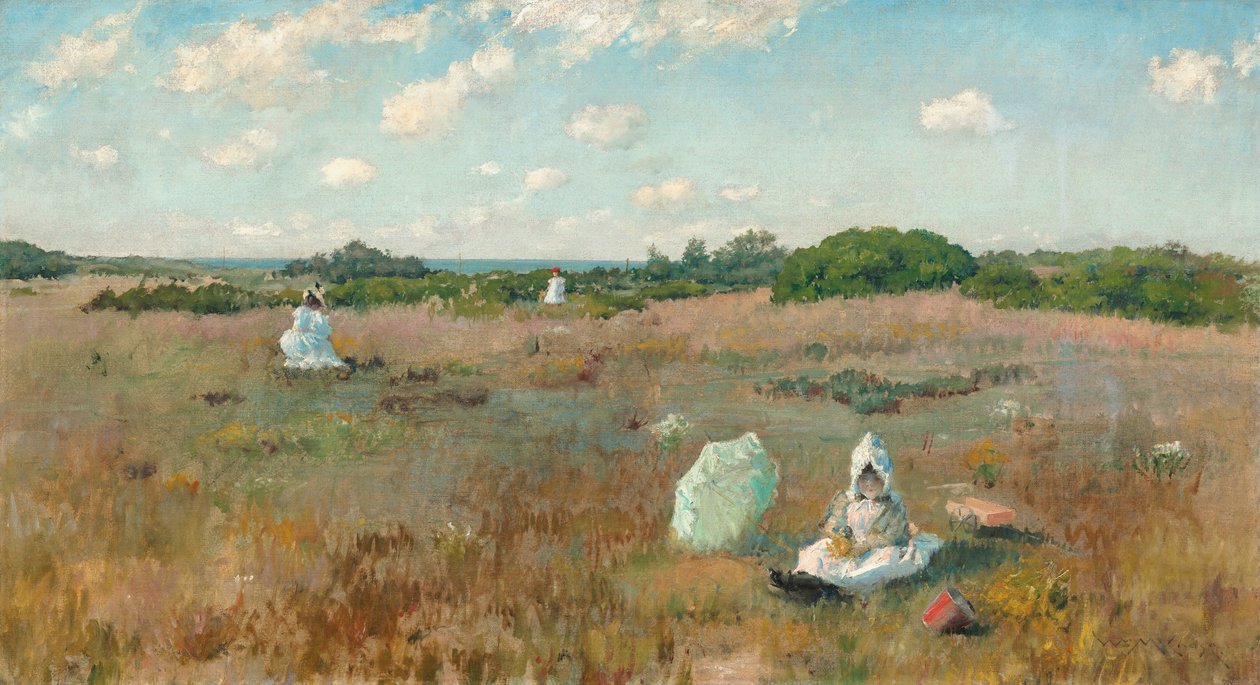 Colhendo flores de outono de William Merritt Chase