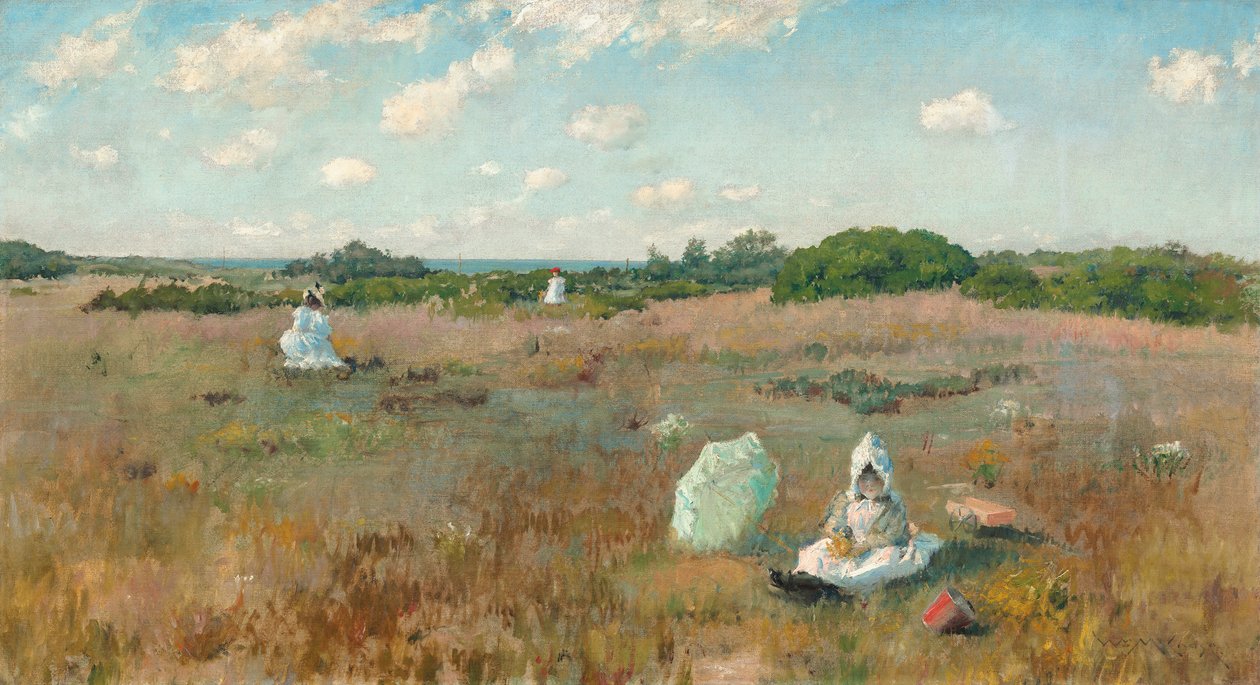 Colhendo flores de outono de William Merritt Chase