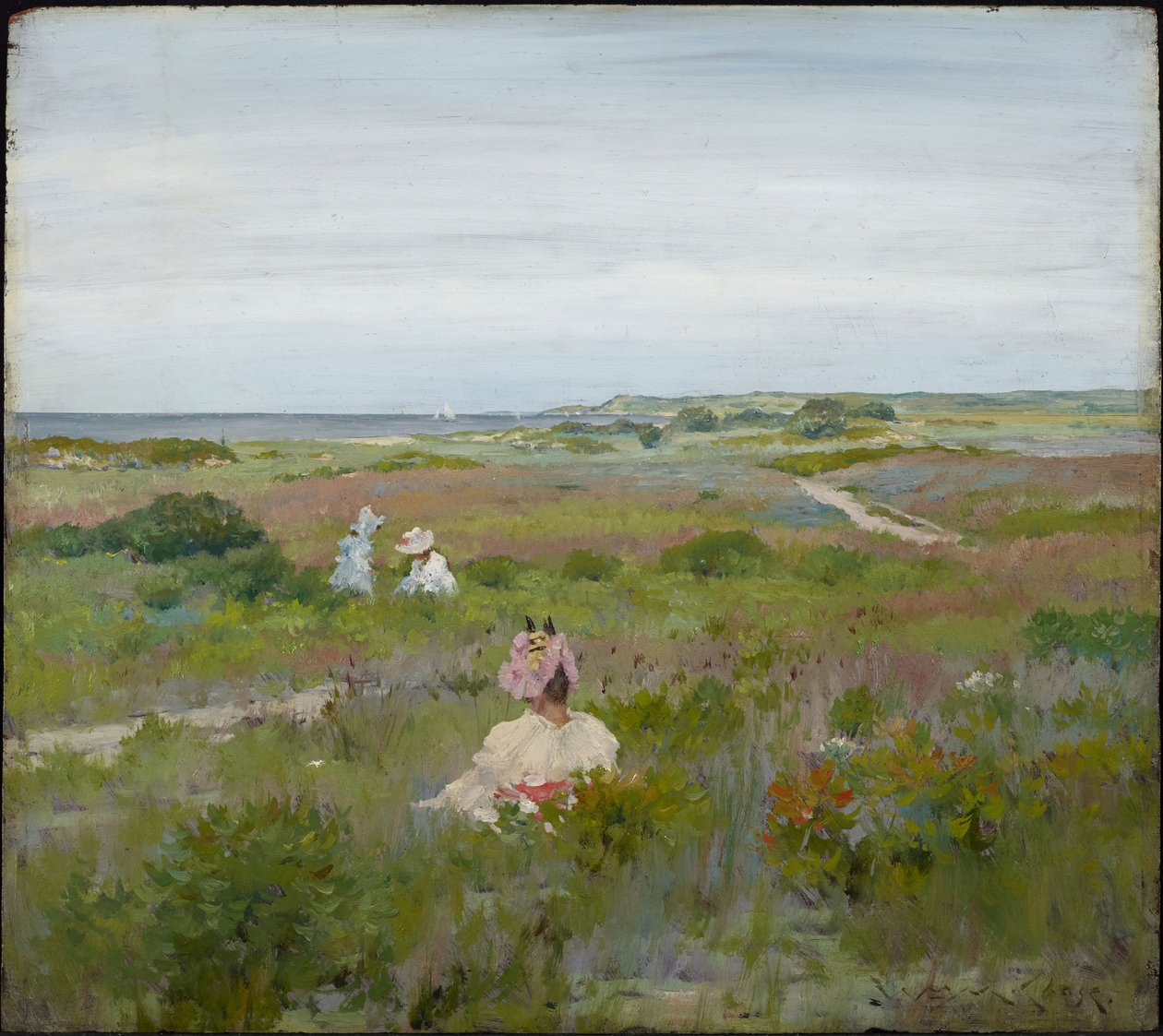Paisagem: Shinnecock, Long Island de William Merritt Chase