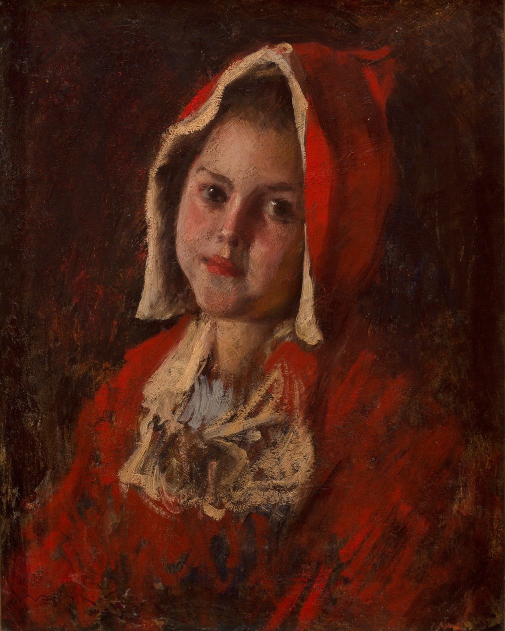 Capuchinho Vermelho (óleo sobre tela) de William Merritt Chase