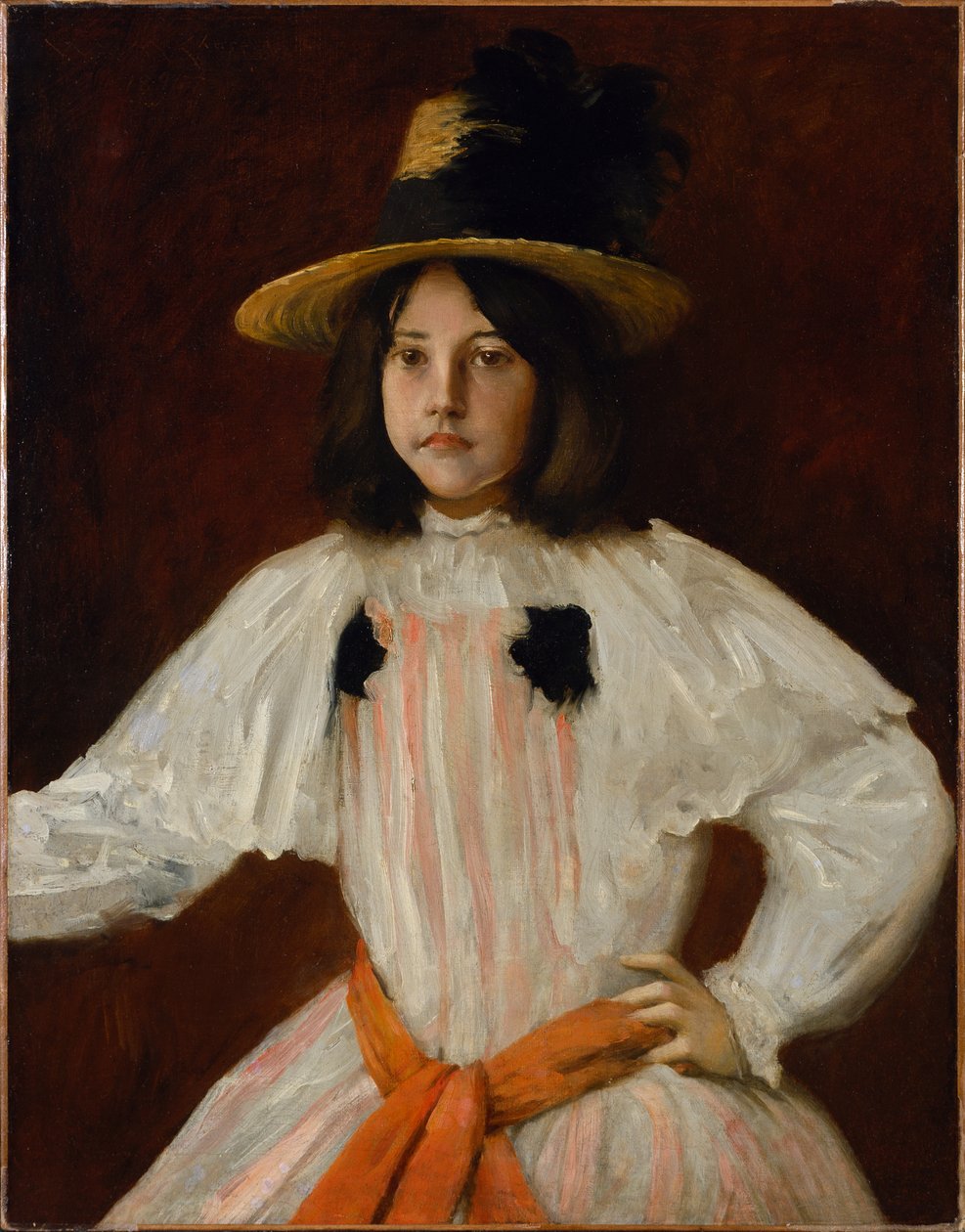 Retrato da filha do artista de William Merritt Chase