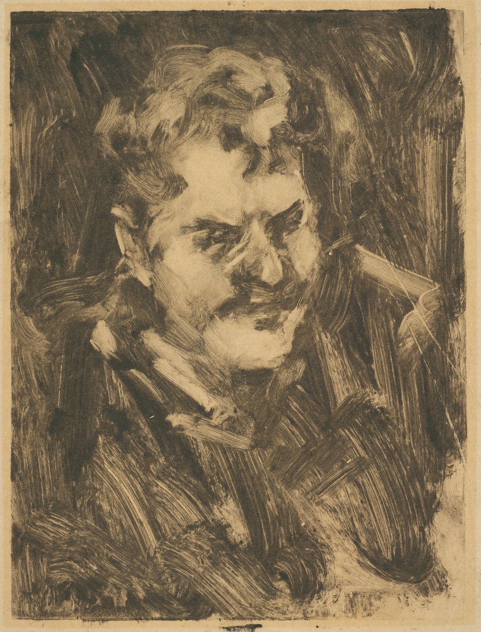 Retrato de um homem (Frank Duveneck?) de William Merritt Chase