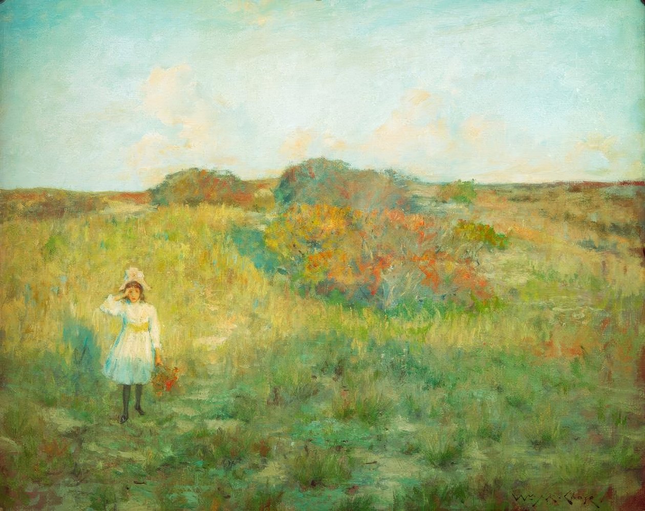 Pôr-do-sol em Shinnecock de William Merritt Chase