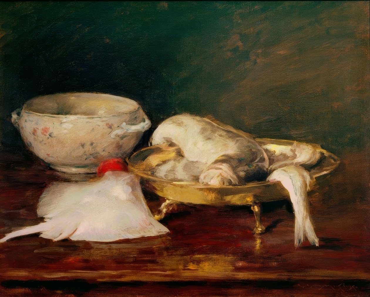 Natureza Morta com Peixes de William Merritt Chase