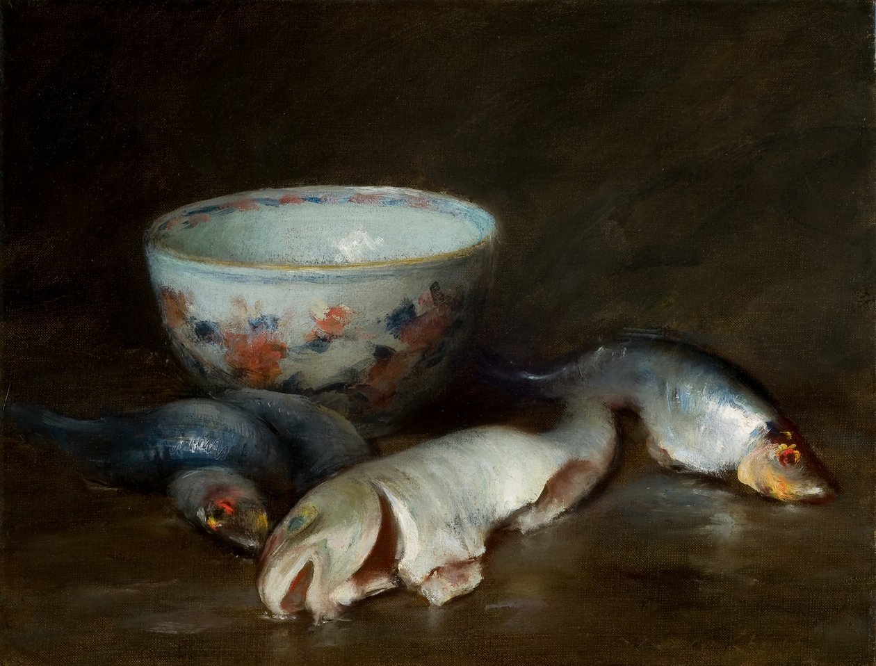 Natureza morta com peixe 1910 (óleo sobre tela) de William Merritt Chase