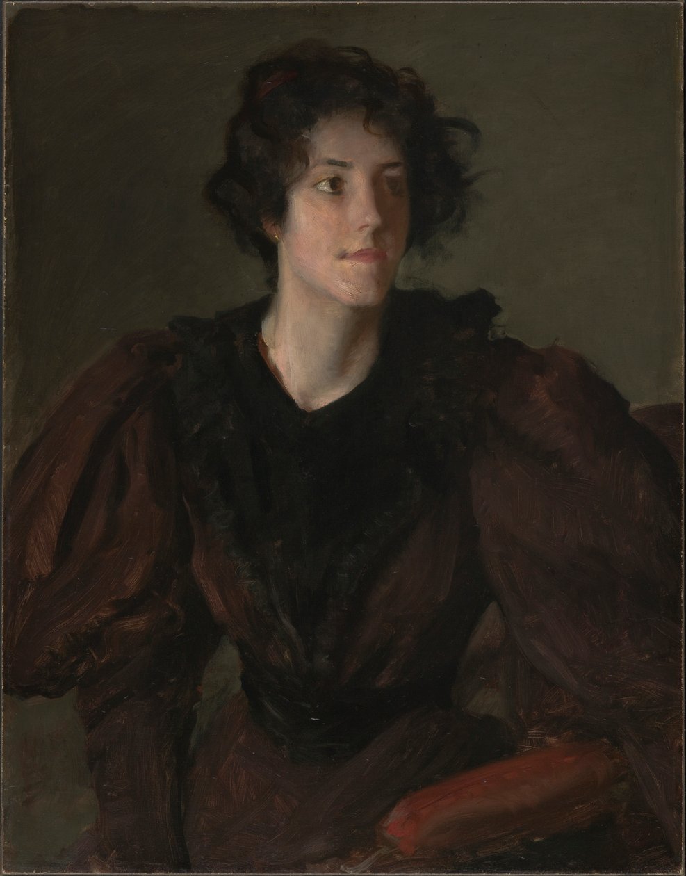 Estudo de uma Jovem Mulher de William Merritt Chase