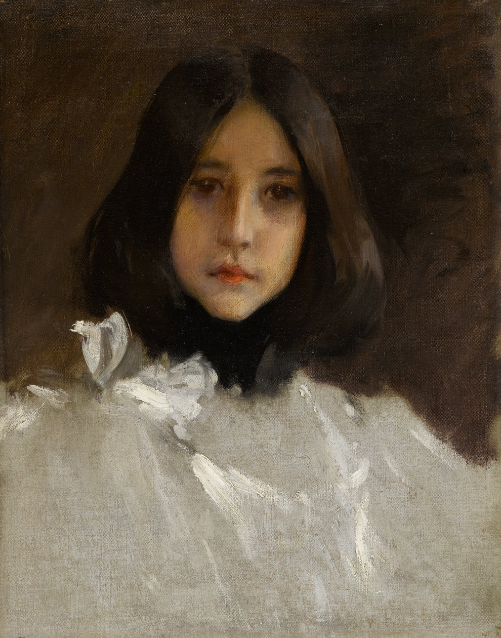 A Filha do Artista Alice, c.1899 (óleo sobre tela) de William Merritt Chase