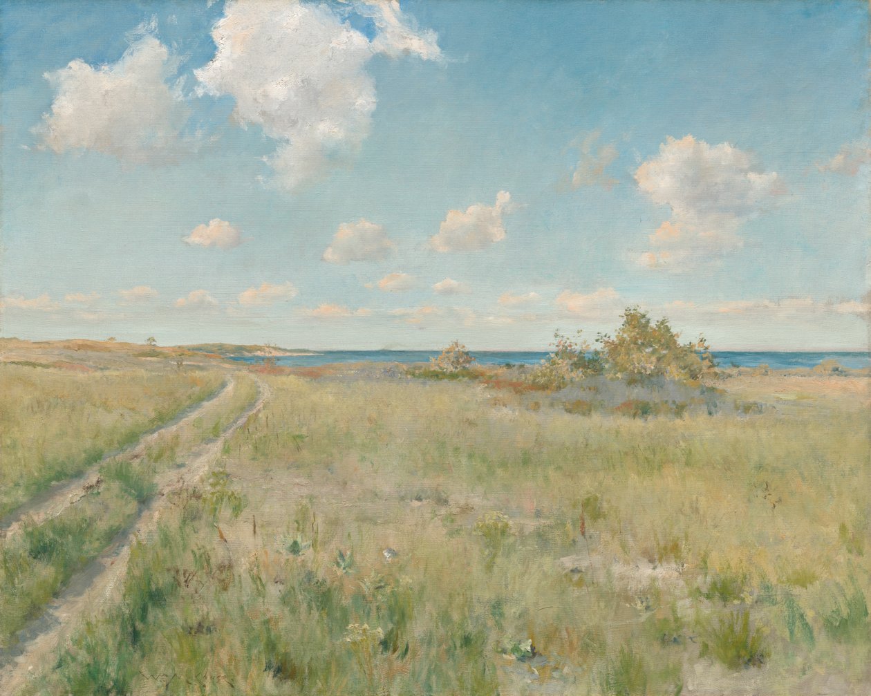 A antiga estrada para o mar, c. 1893 de William Merritt Chase