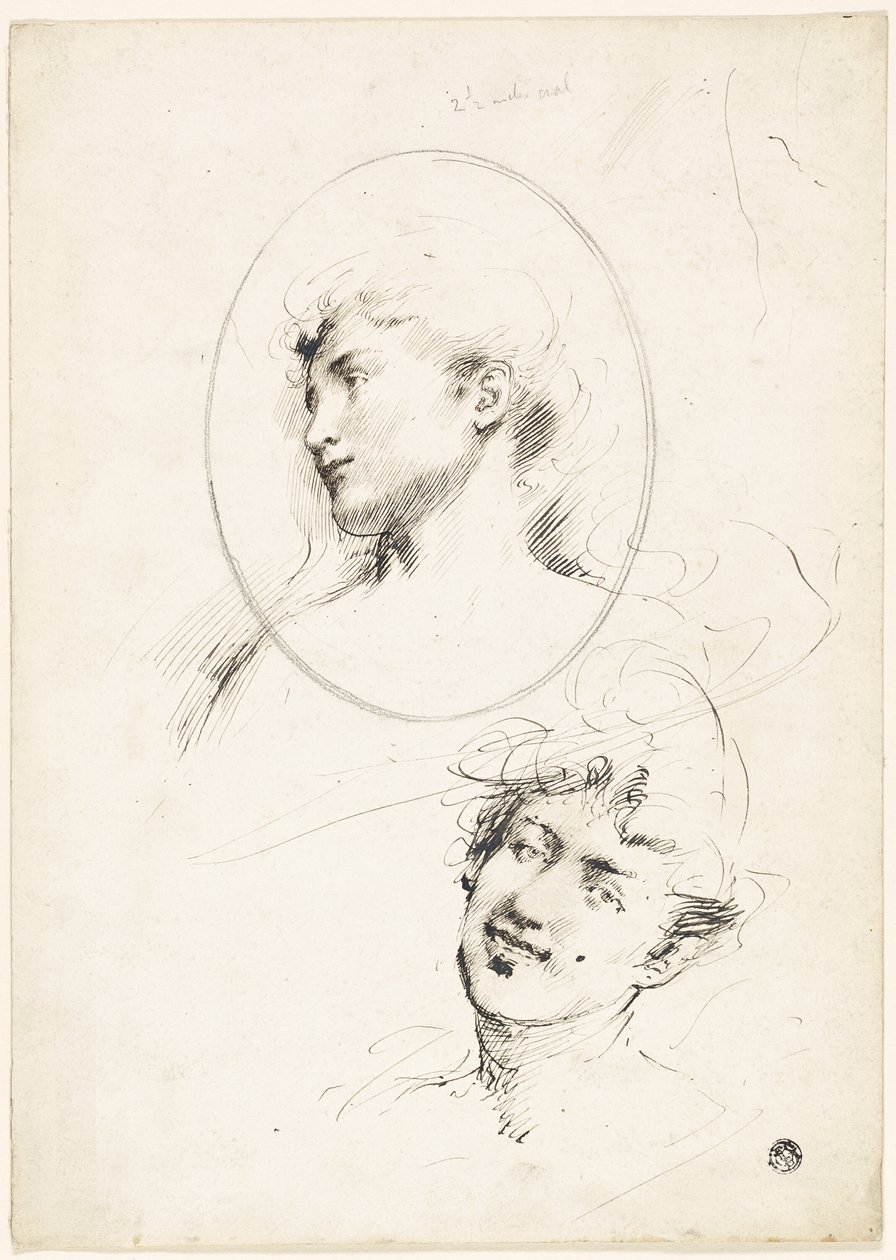 Duas cabeças femininas de William Merritt Chase