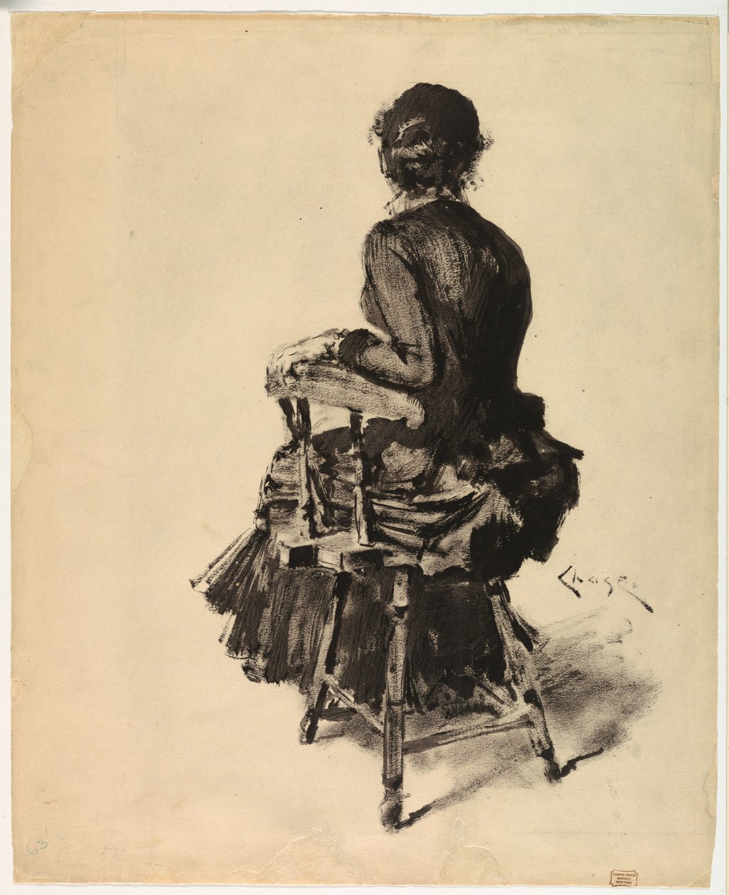 Mulher sentada de William Merritt Chase
