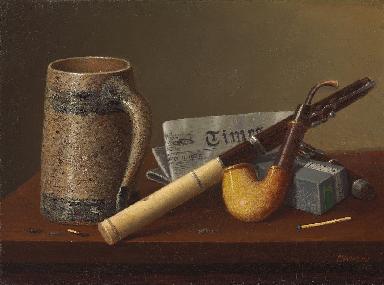 Flauta e Tempos, 1877 de William Michael Harnett