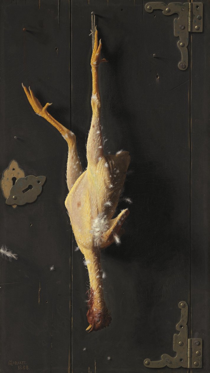 Para o jantar de domingo, 1888. de William Michael Harnett