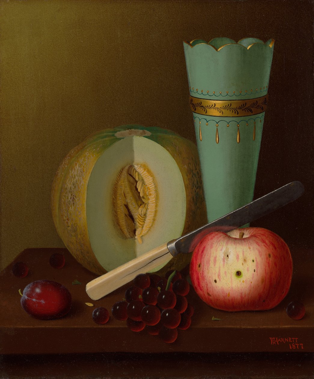 Pedaços de fruta de William Michael Harnett