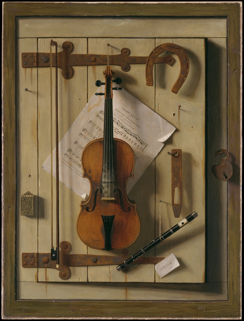 Natureza-morta - violino e música de William Michael Harnett