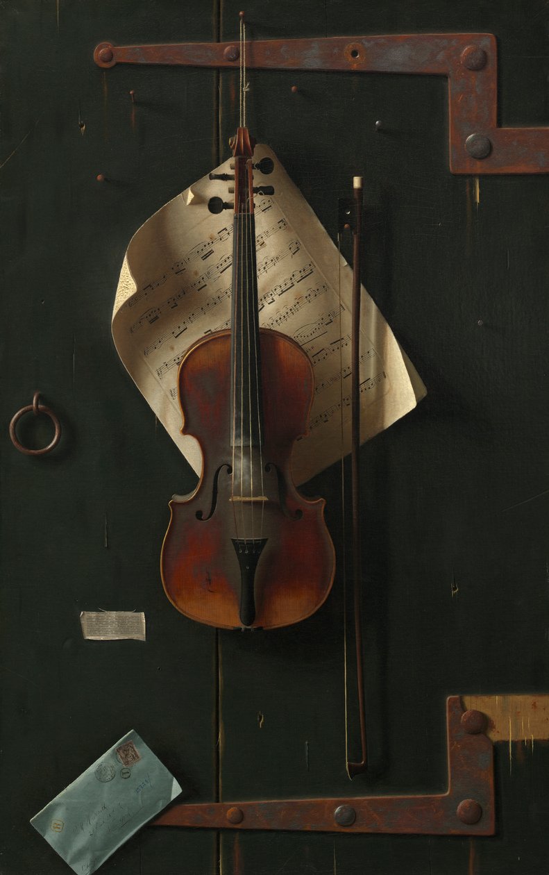 O violino antigo, 1886 de William Michael Harnett