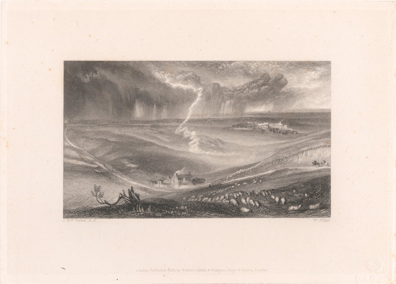 Campo de Waterloo com Relâmpago de William Miller