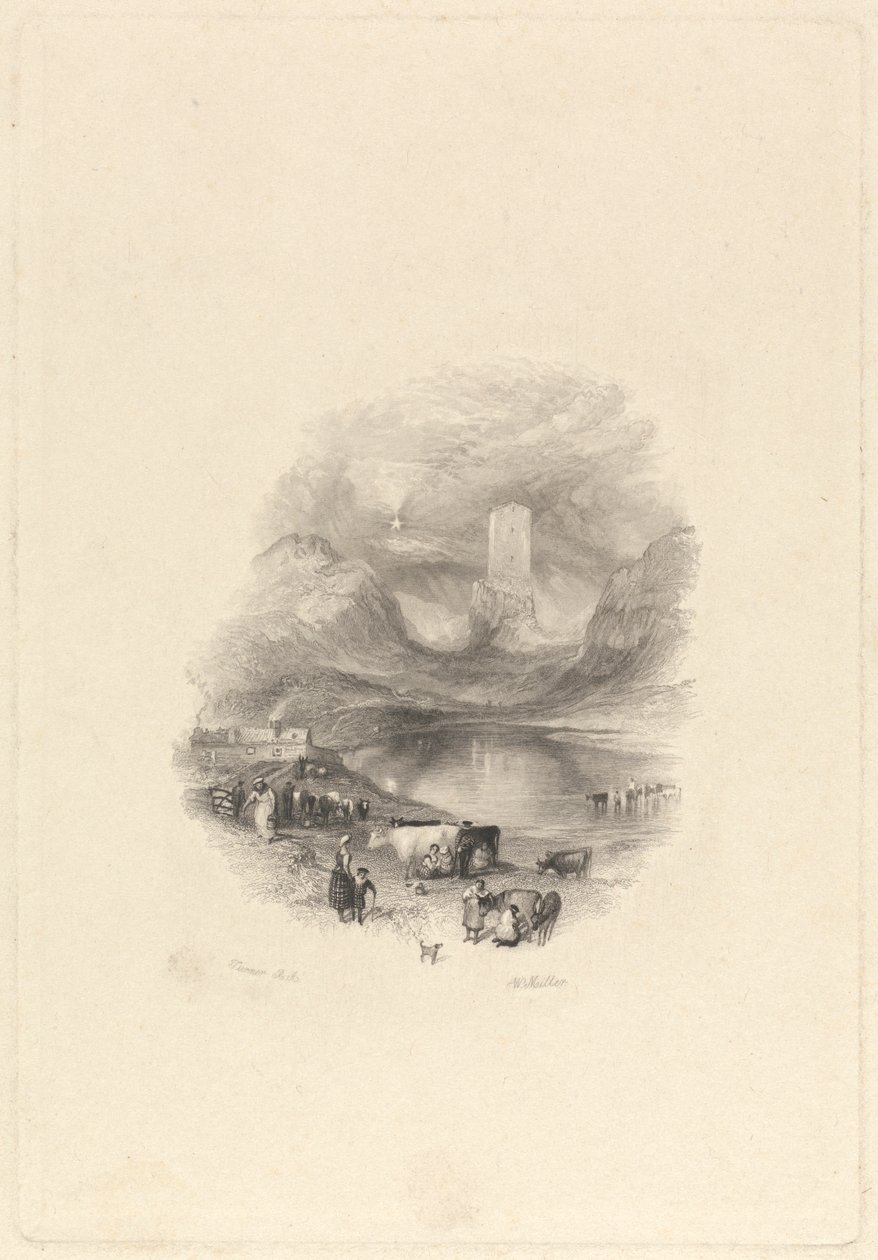 Sandy Knowe, ou Torre Smailholm de William Miller