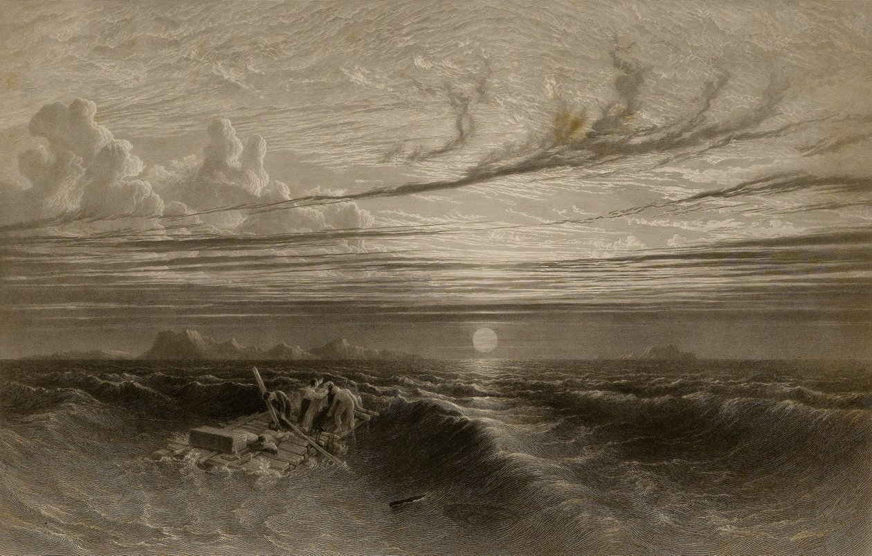 Pôr do sol no mar após uma tempestade de William Miller