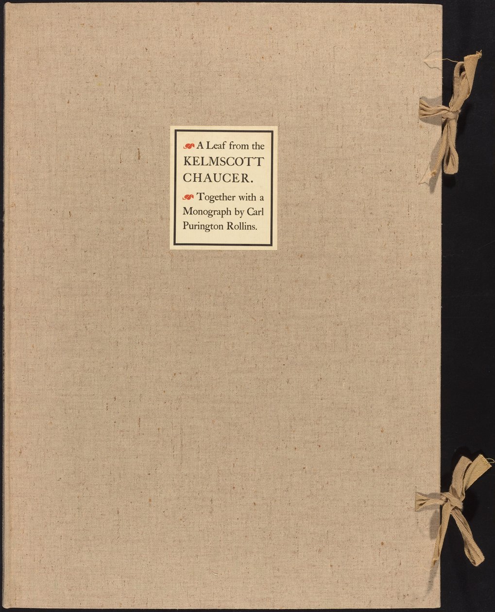 Uma folha do Kelmscott Chaucer de William Morris