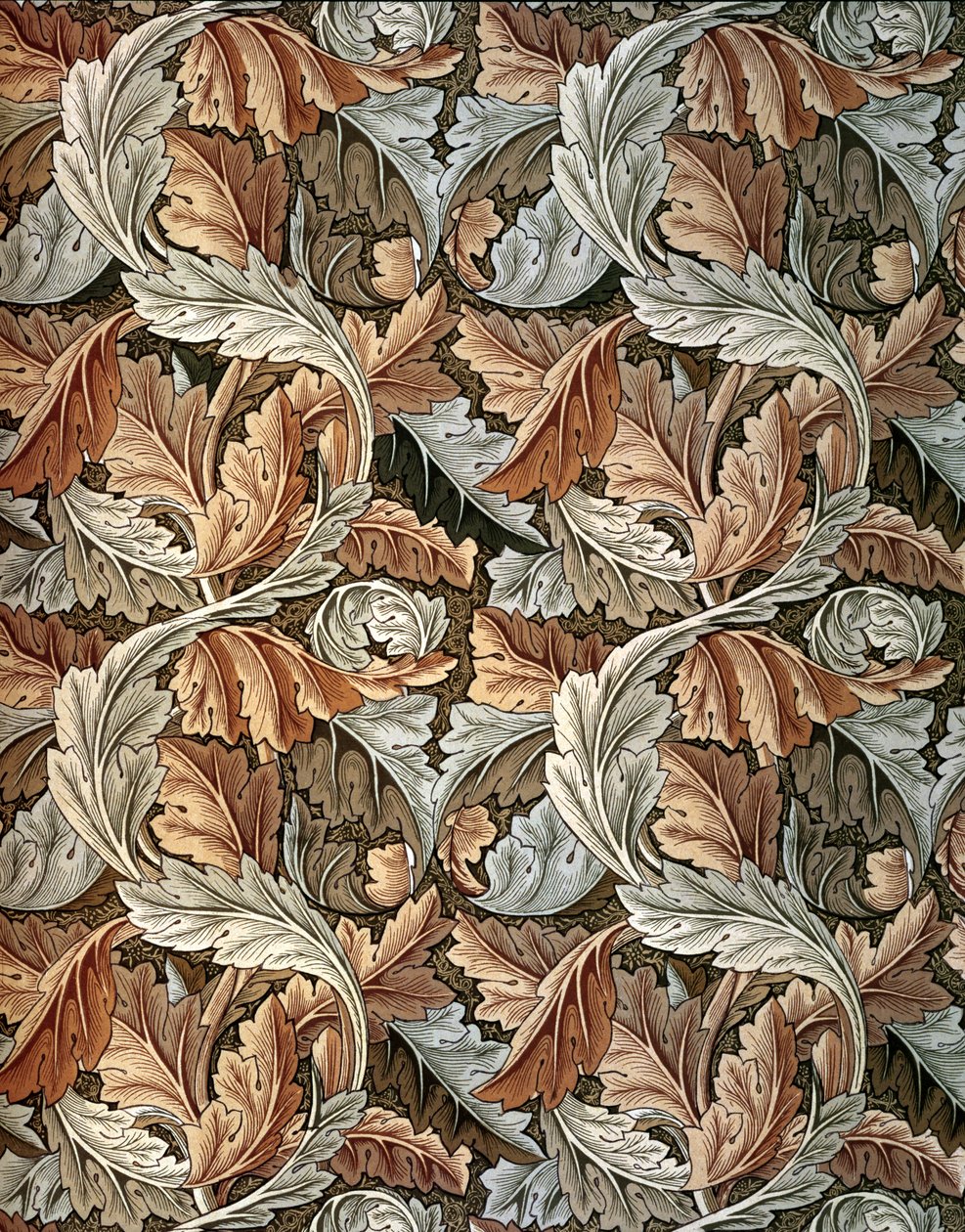 Papel de parede Acanthus, desenhado por William Morris (1834-96) de William Morris