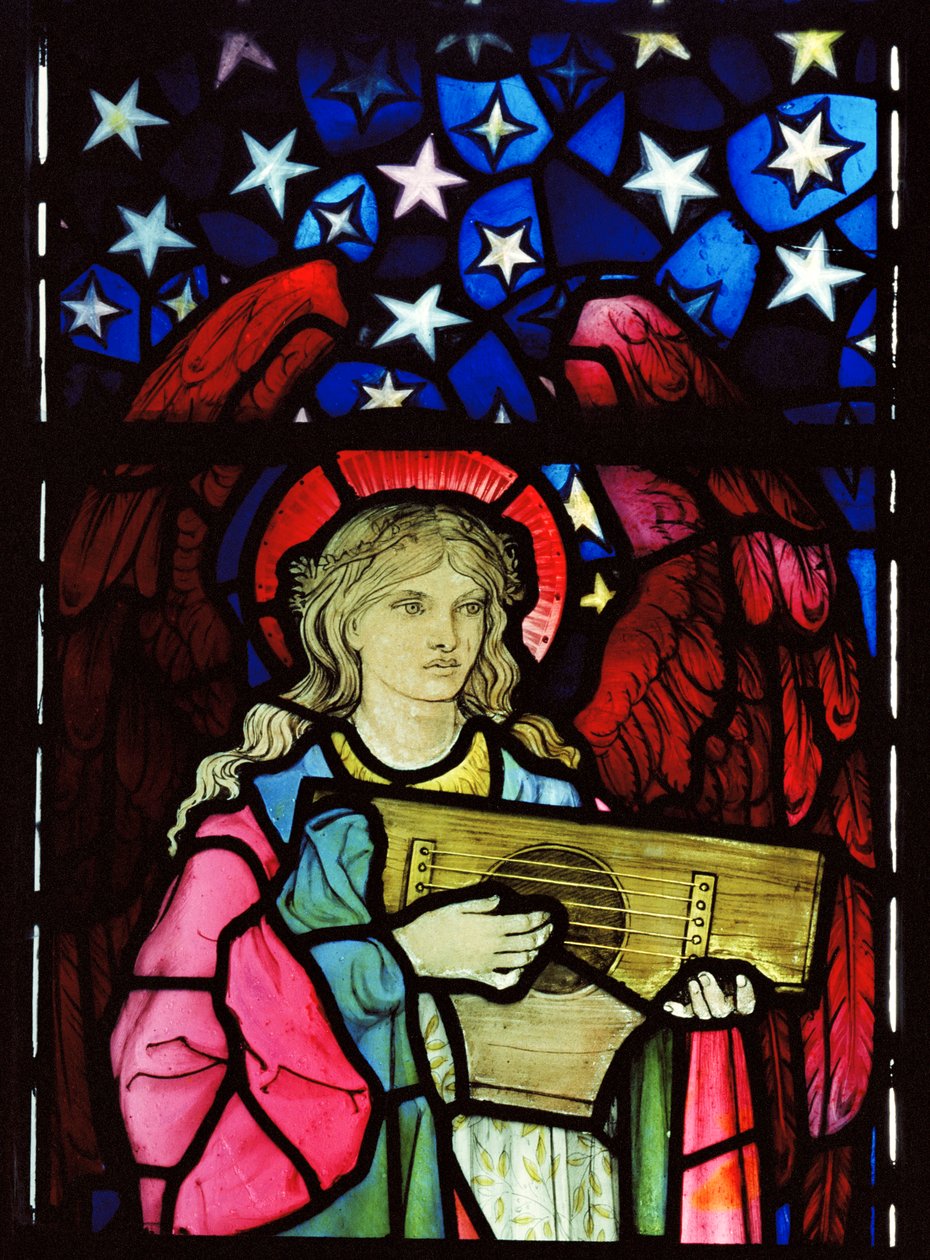 Angel Musician, 1881 (vitral) de William Morris