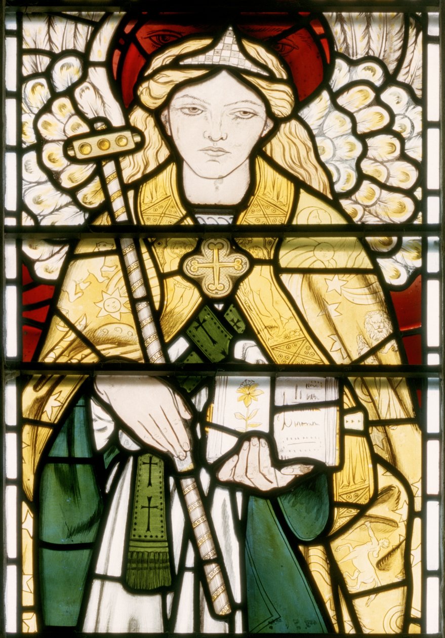 Arcanjo Rafael, 1862 (vitral) de William Morris