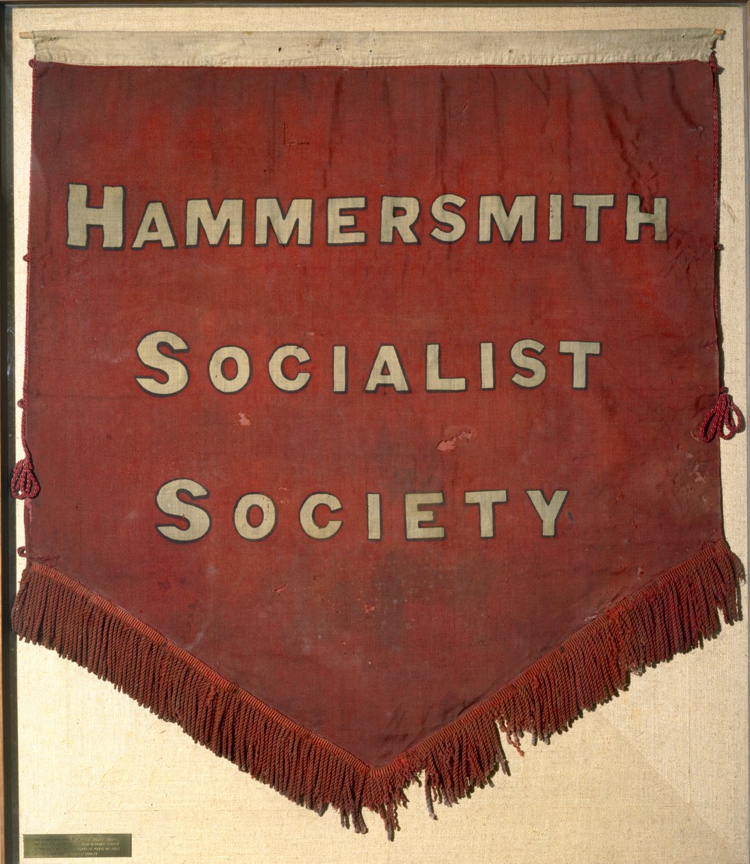 Bandeira da Sociedade Socialista Hammersmith (têxtil) de William Morris